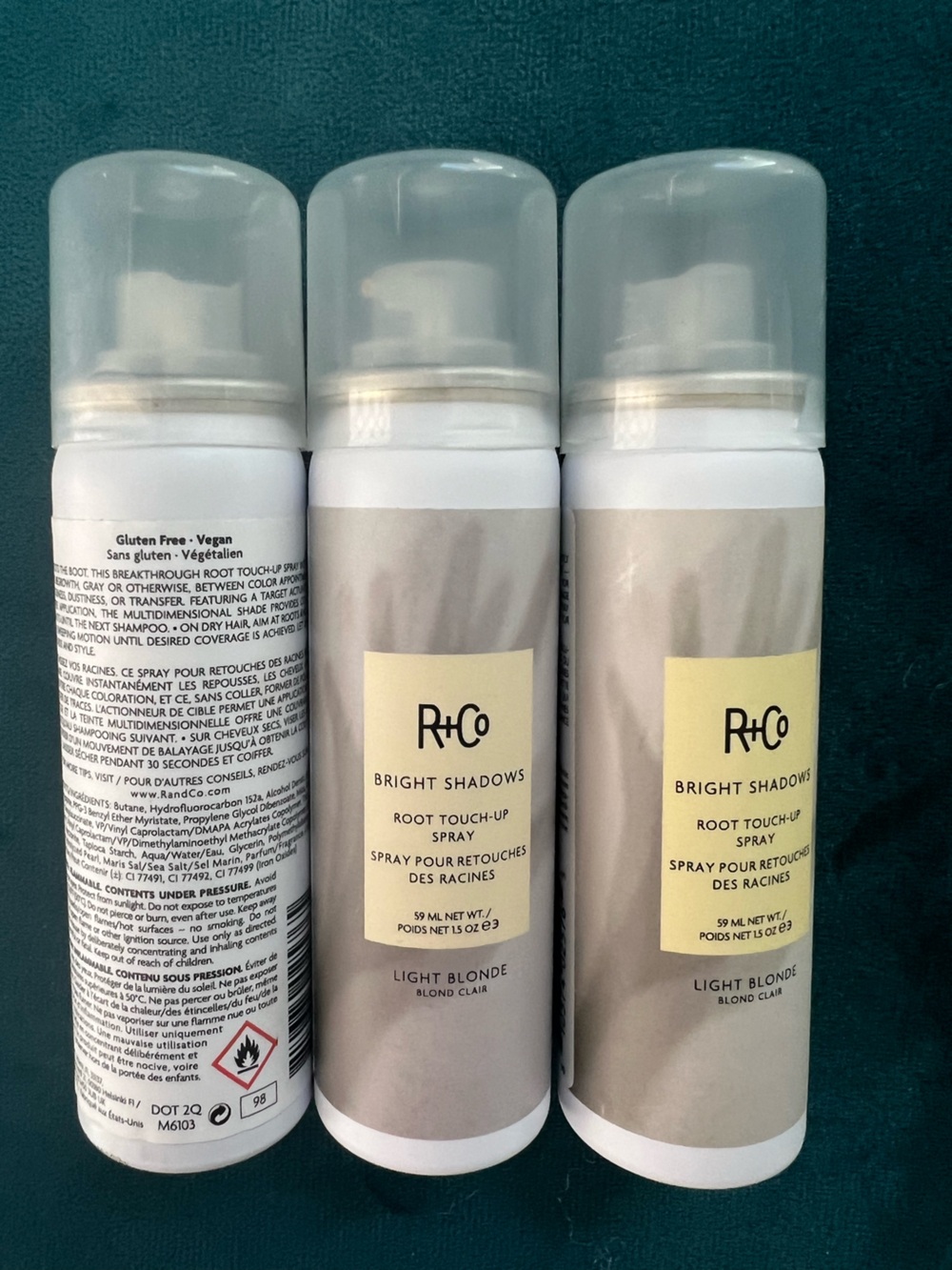 R+Co Bright Shadows Root Touch-Up Spray in Light Blonde size 1.5 price is per